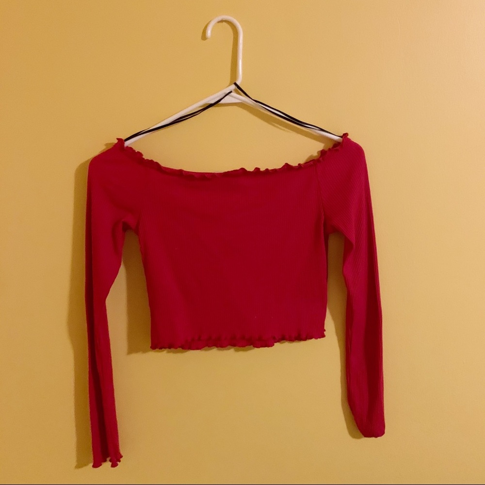 H&M Off-The-Shoulder Crop Top